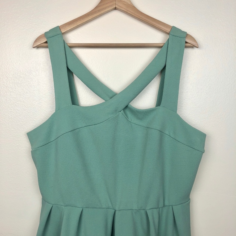Torrid Green Skater Dress Size 2 - Picture 2 of 8